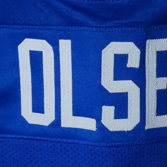 LOS ANGELES RAMS LEGEND #74 MERLIN OLSEN CUSTOM STITCHED JERSEY - Picture 3 of 8